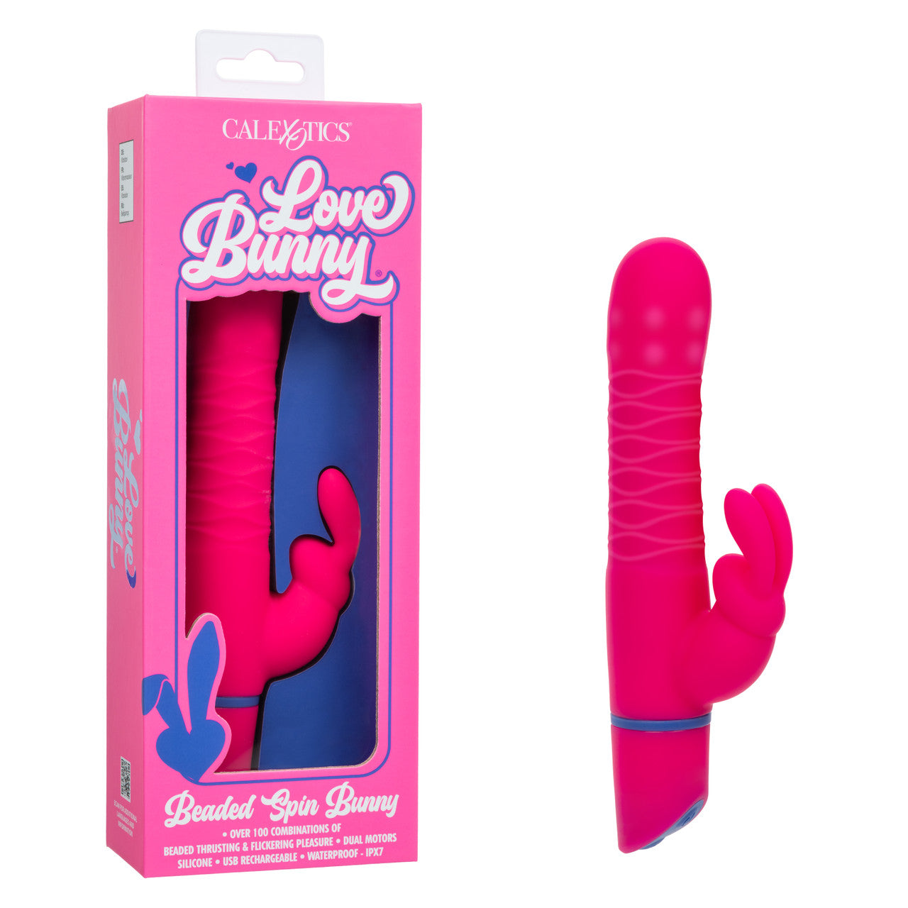 Love Bunny Beaded Spin Bunny Purple