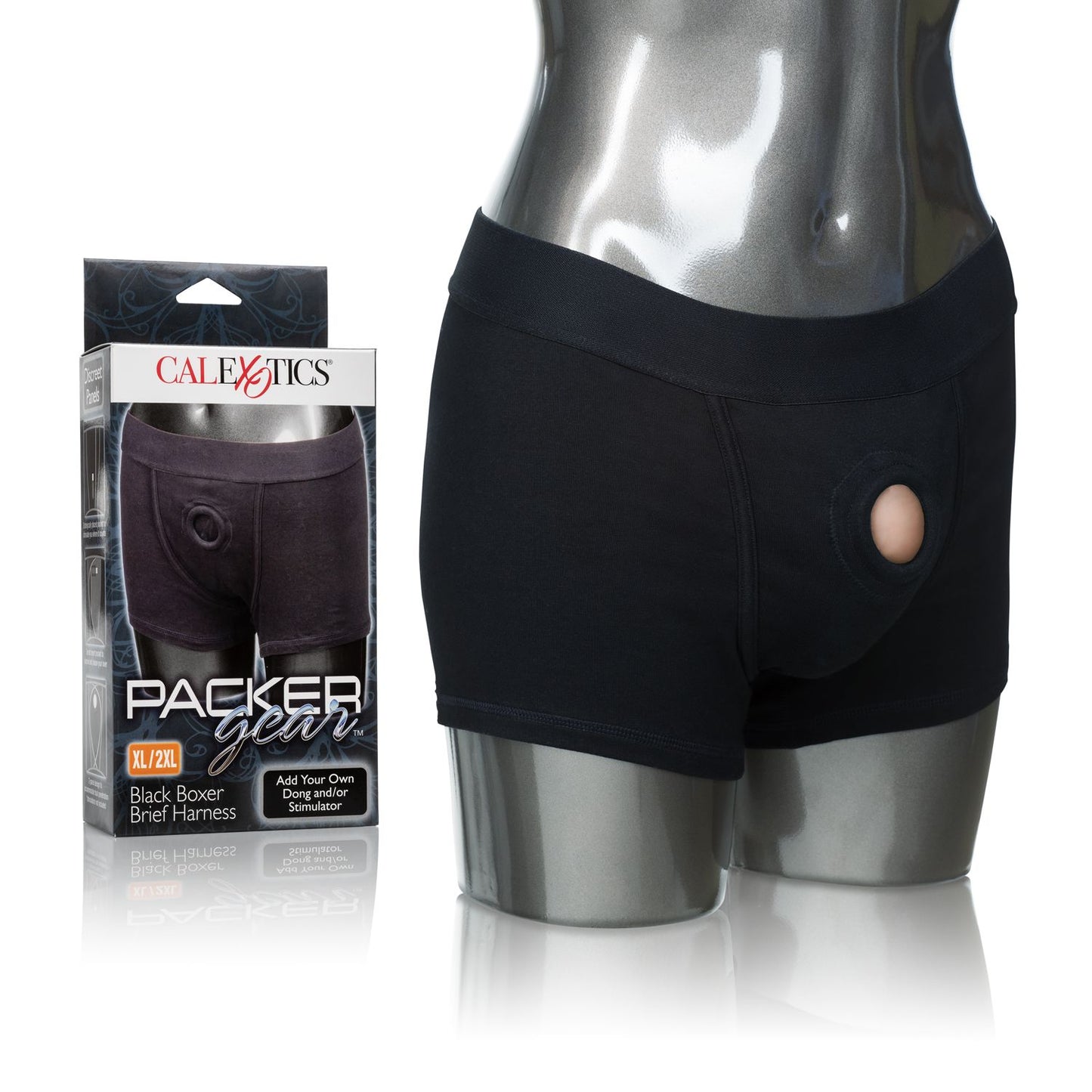 Packer Gear Black Boxer Brief Harness XL/2XL