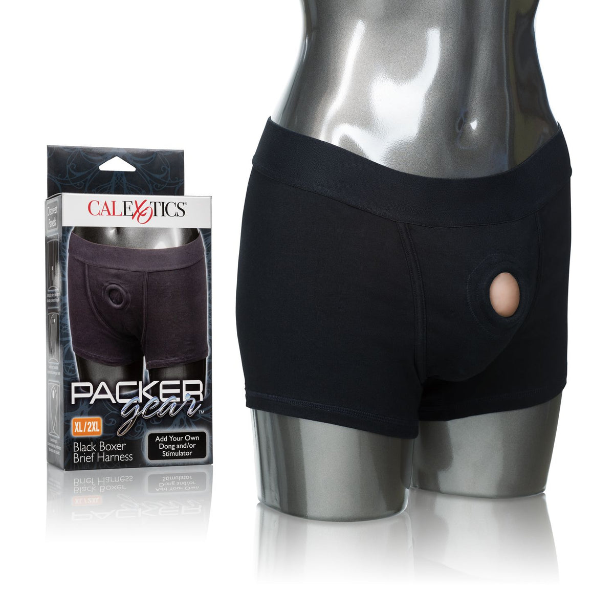 Packer Gear Black Boxer Brief Harness XL/2XL