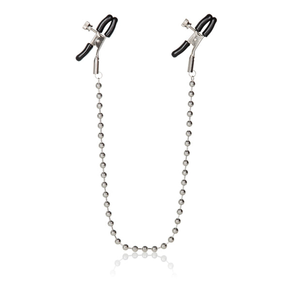 Nipple Clamps Silver Beaded Chain