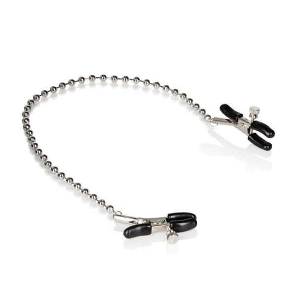 Nipple Clamps Silver Beaded Chain