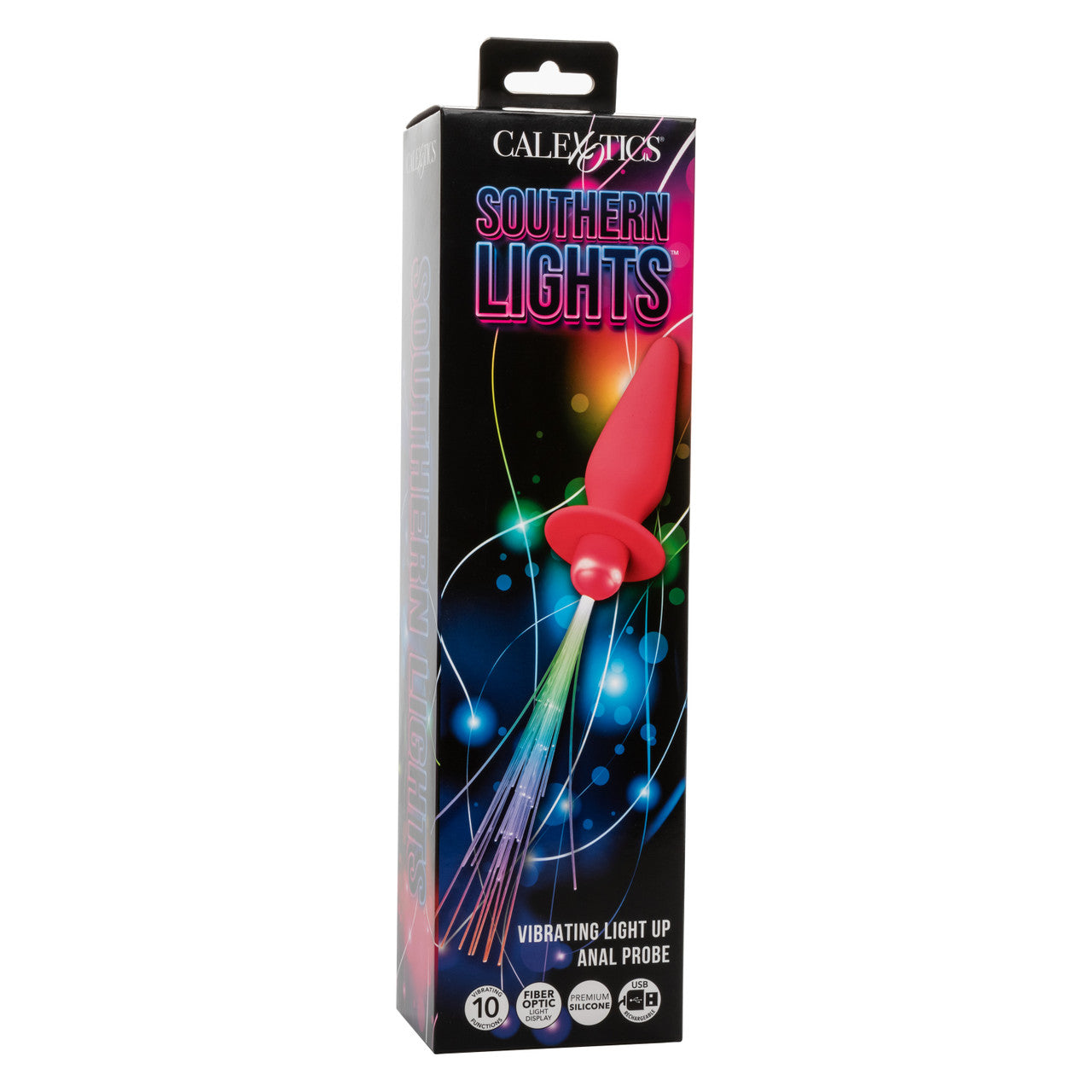 Southern Lights Rechargeable Vibrating Light Up Anal Probe - Pink