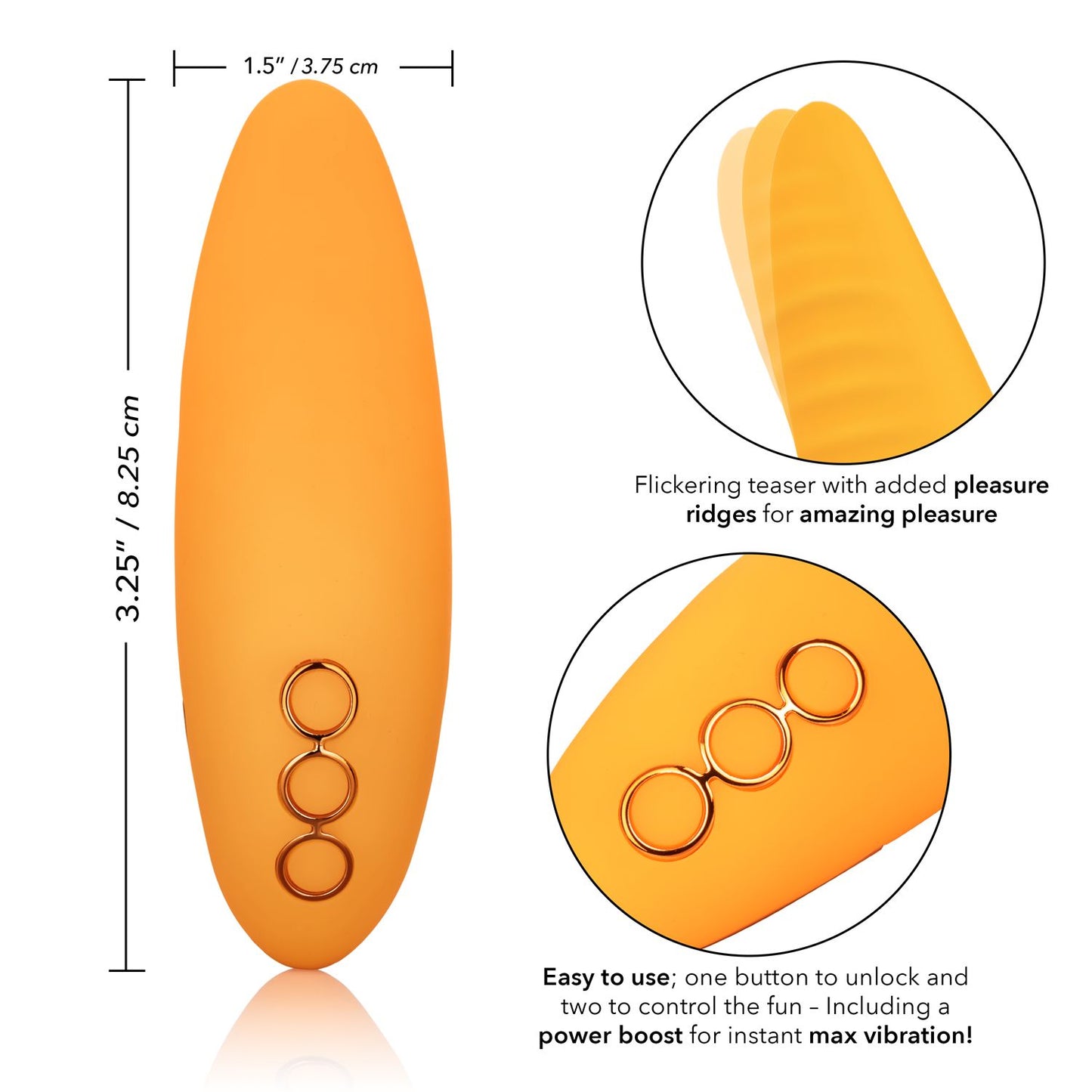 California Dreaming Hollywood Hottie Orange Vibrator