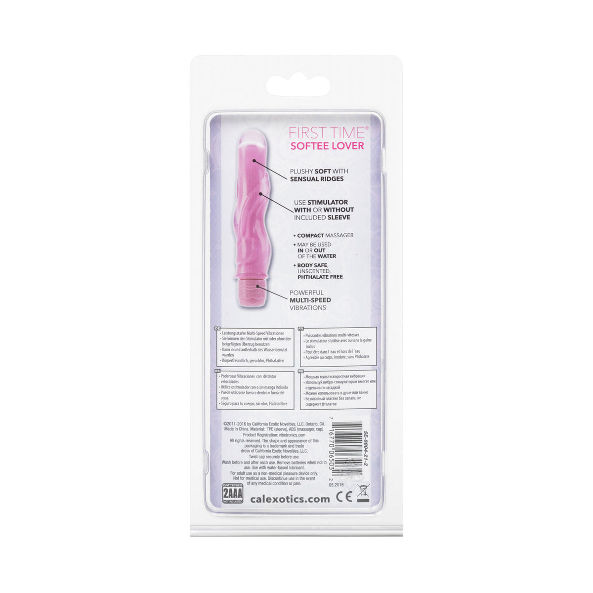 First Time Softee Lover Vibe Waterproof 5 Inch - Pink