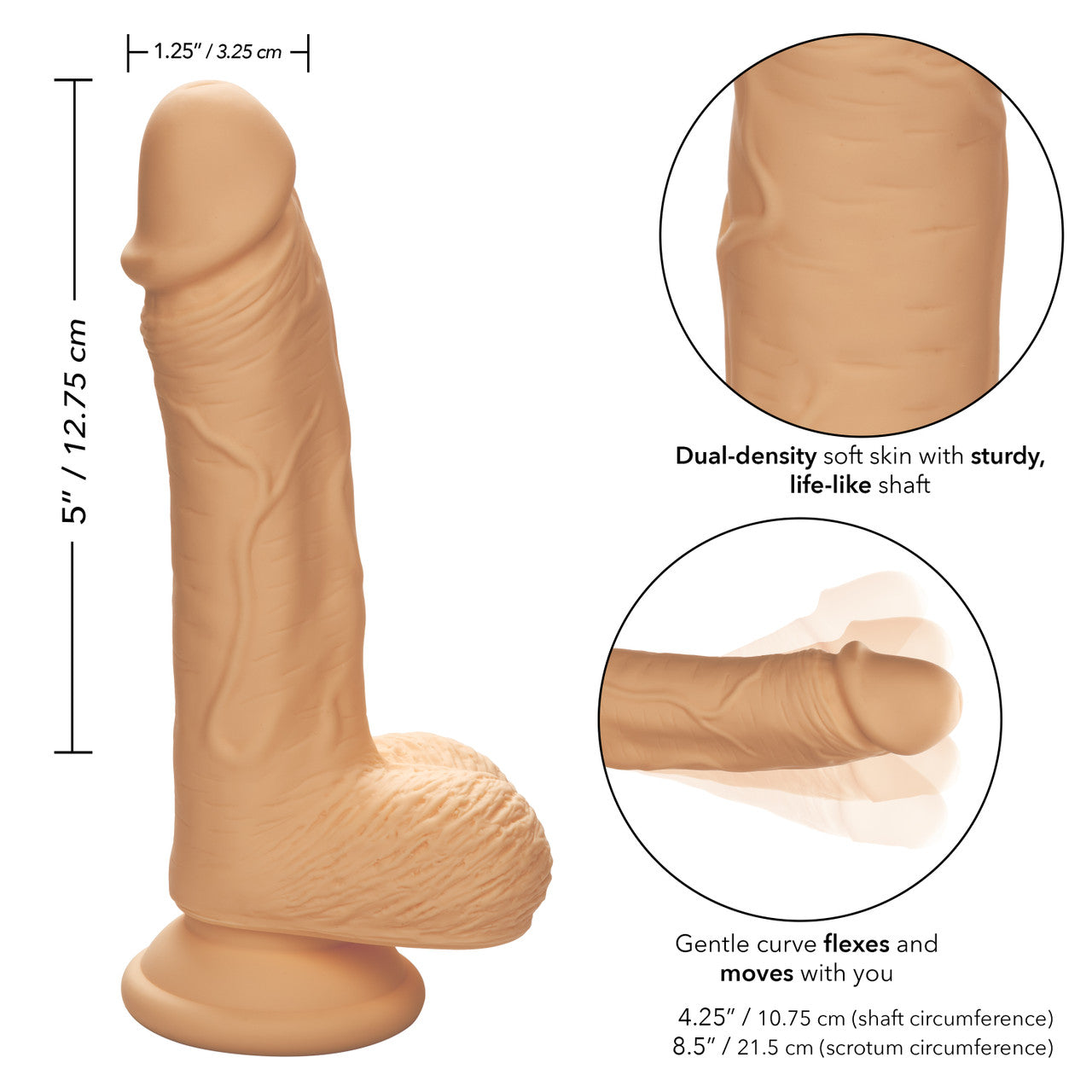 Silicone Studs Dual Dense 5 Vanilla