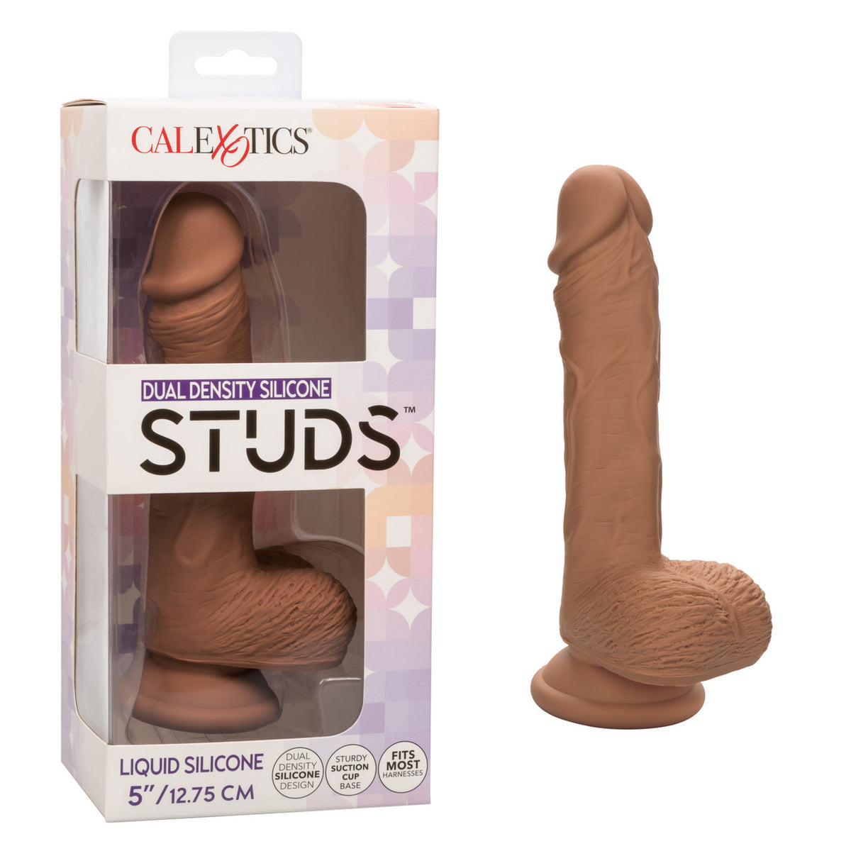 Silicone Studs Dual Dense 5 Chocolate