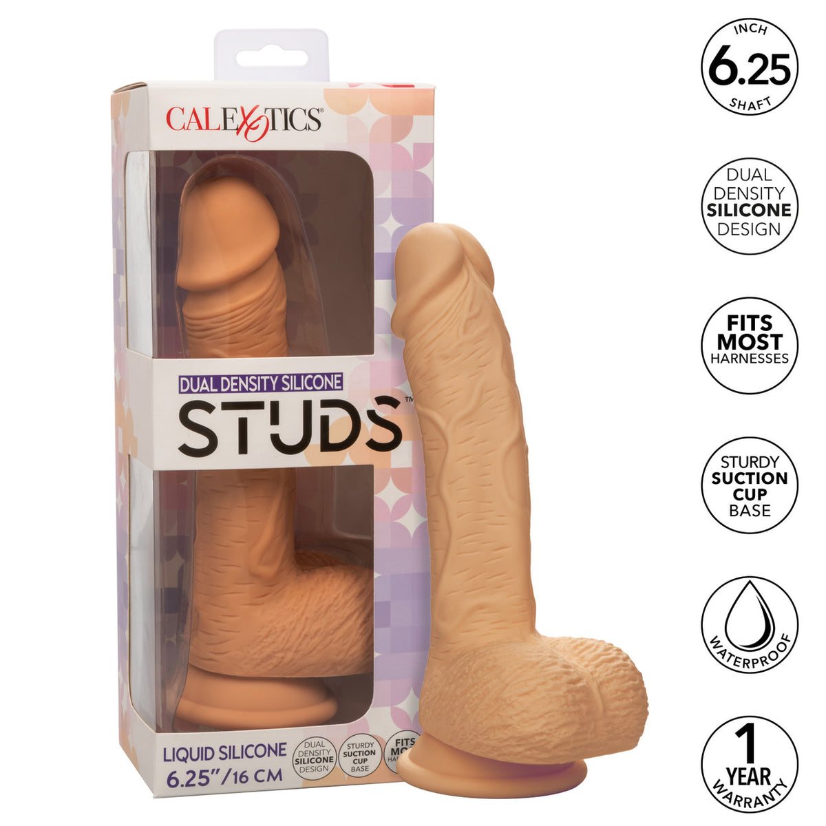 Silicone Studs Dual Dense 6.25 Vanilla