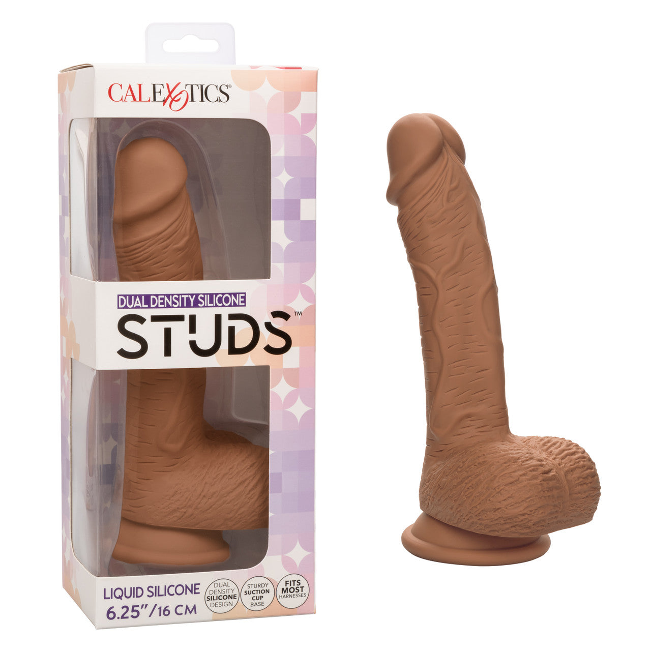 Silicone Studs Dual Dense 6.25 Chocolat