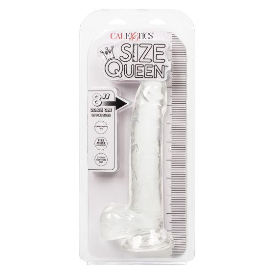 Size Queen 8" Dildo - Clear