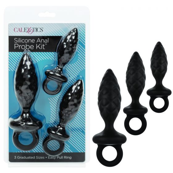 Silicone Anal Probe Kit Black