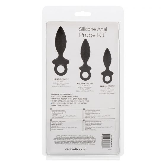 Silicone Anal Probe Kit Black