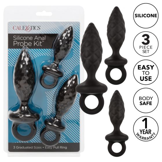 Silicone Anal Probe Kit Black