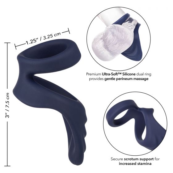 Viceroy Perineum Dual Ring - Blue