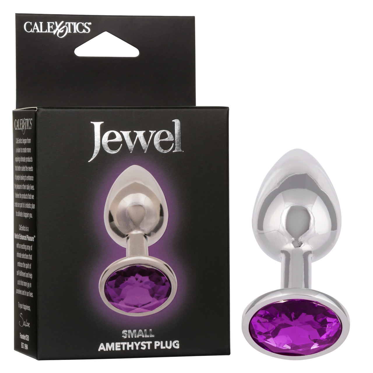 Jewel Small Amethyst Plug Purple