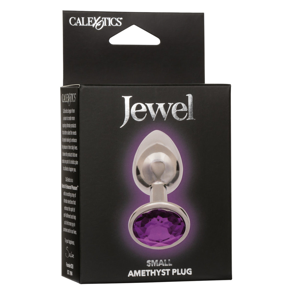 Jewel Small Amethyst Plug Purple