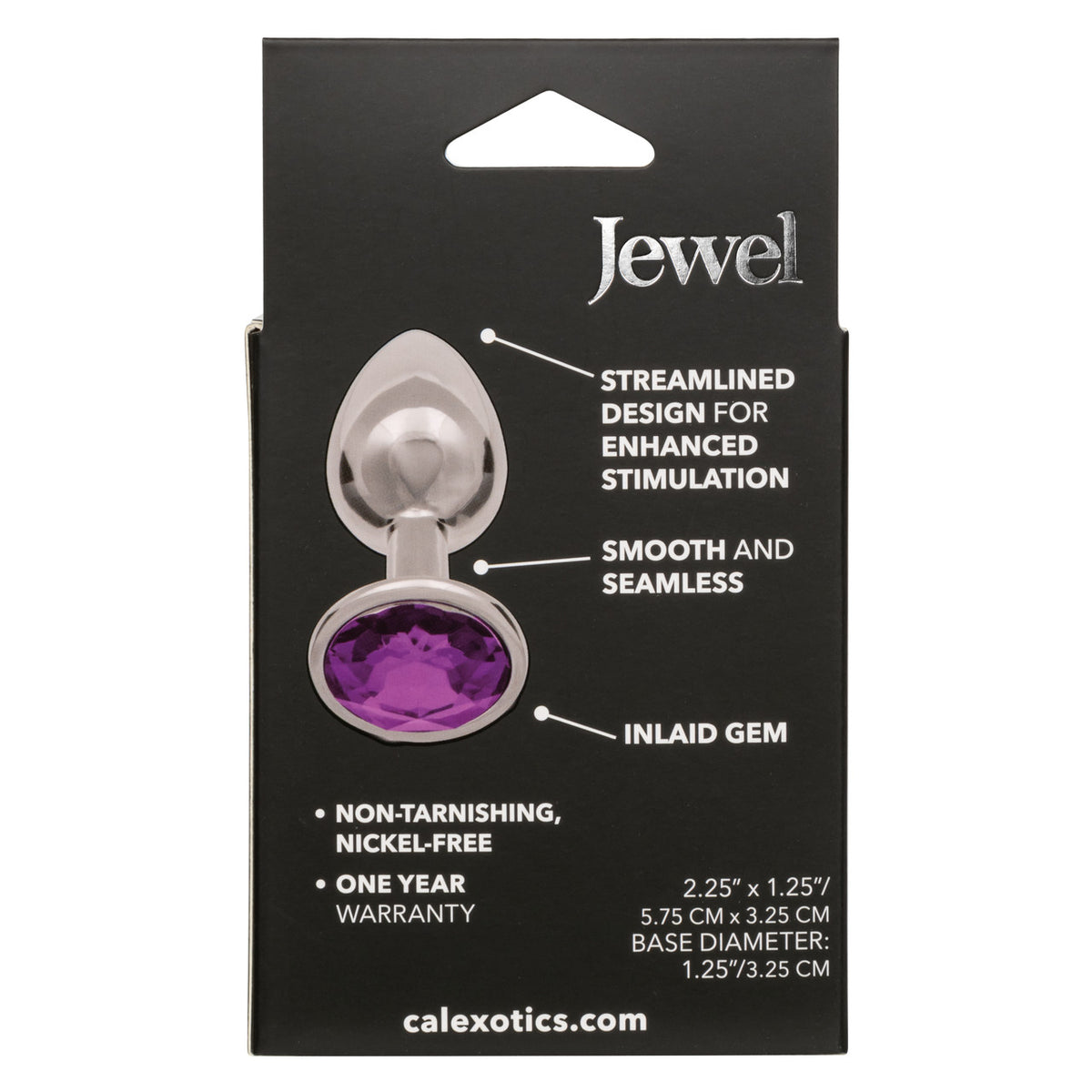 Jewel Small Amethyst Plug Purple
