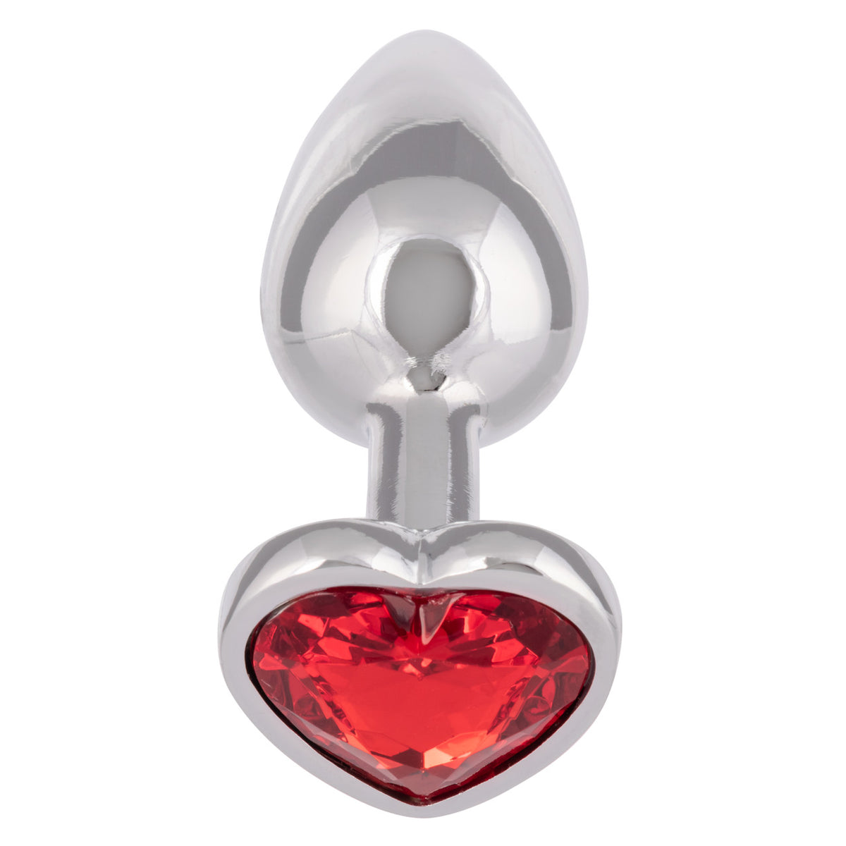 Jewel Small Ruby Heart Plug Red