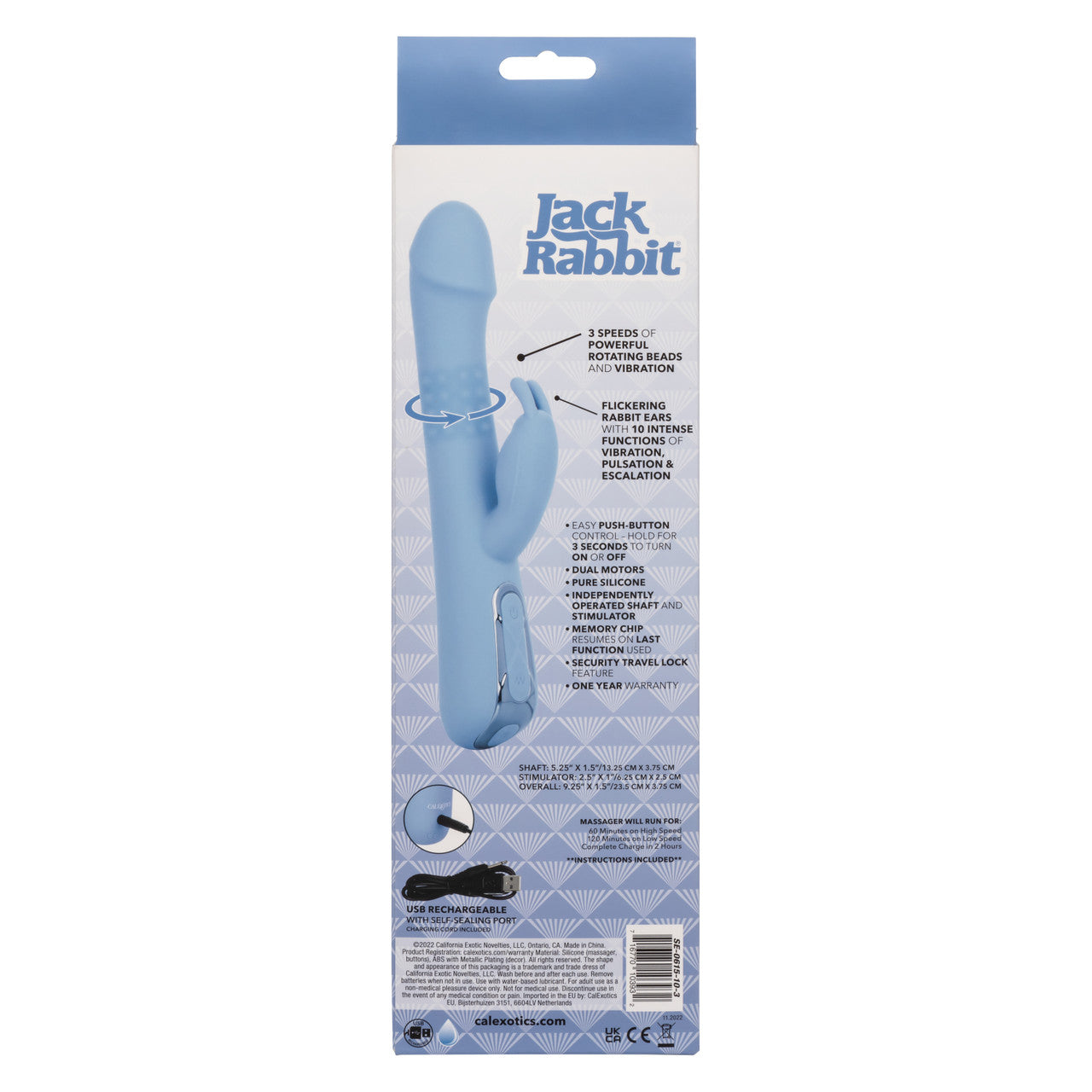 Jack Rabbit Elite Rotating Rabbit Blue
