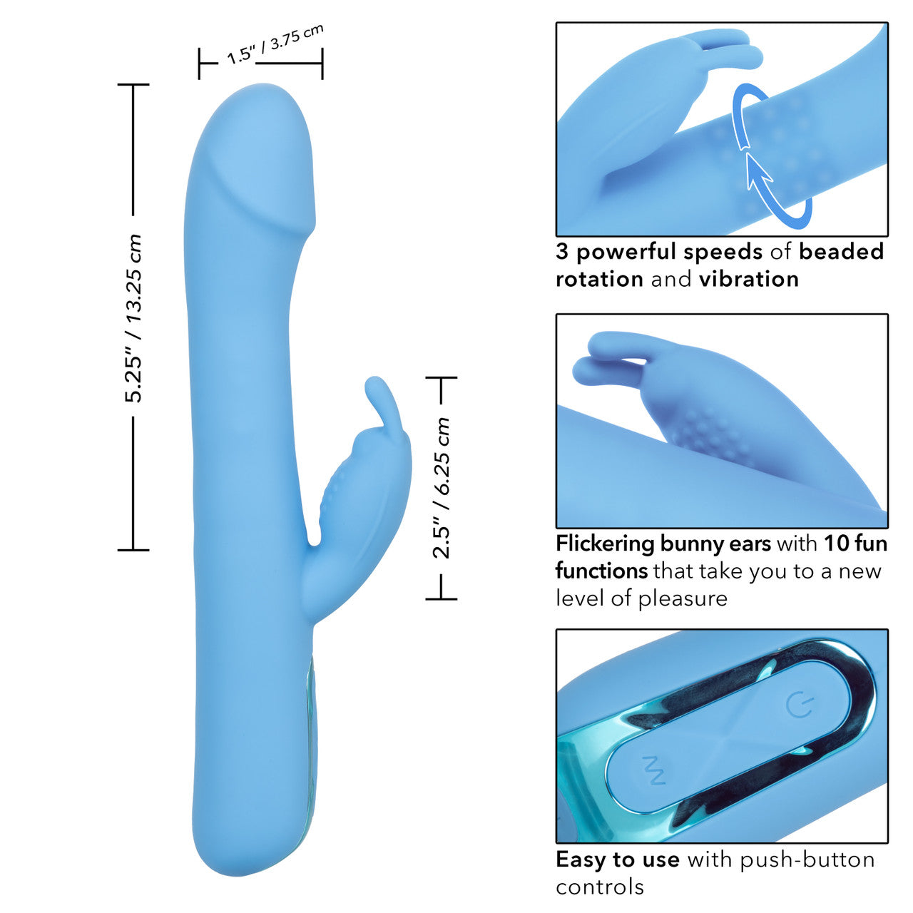 Jack Rabbit Elite Rotating Rabbit Blue