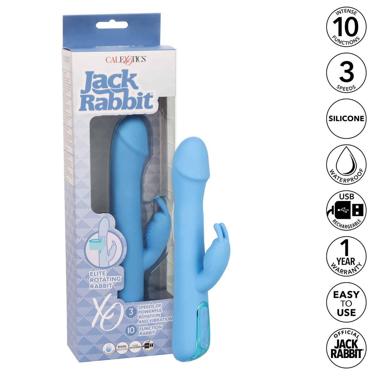Jack Rabbit Elite Rotating Rabbit Blue