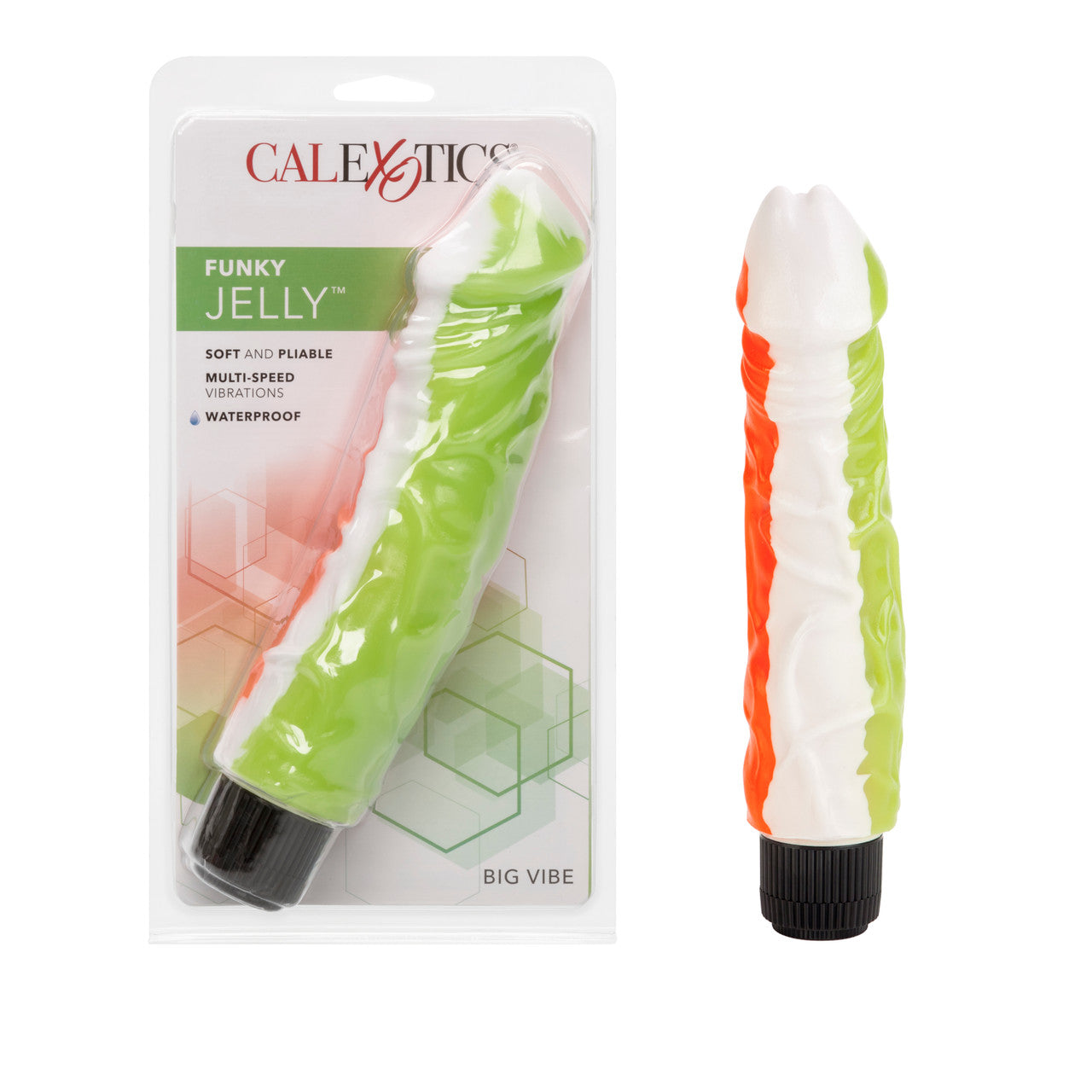 Funky Jelly Vibrator 8in