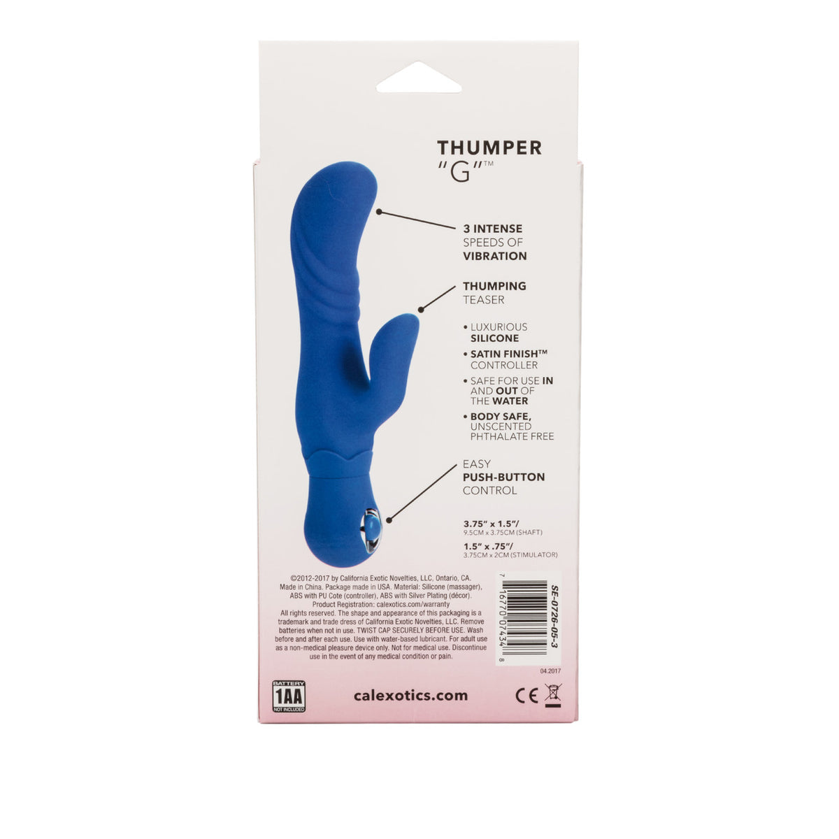 Posh Silicone Thumper G - Blue