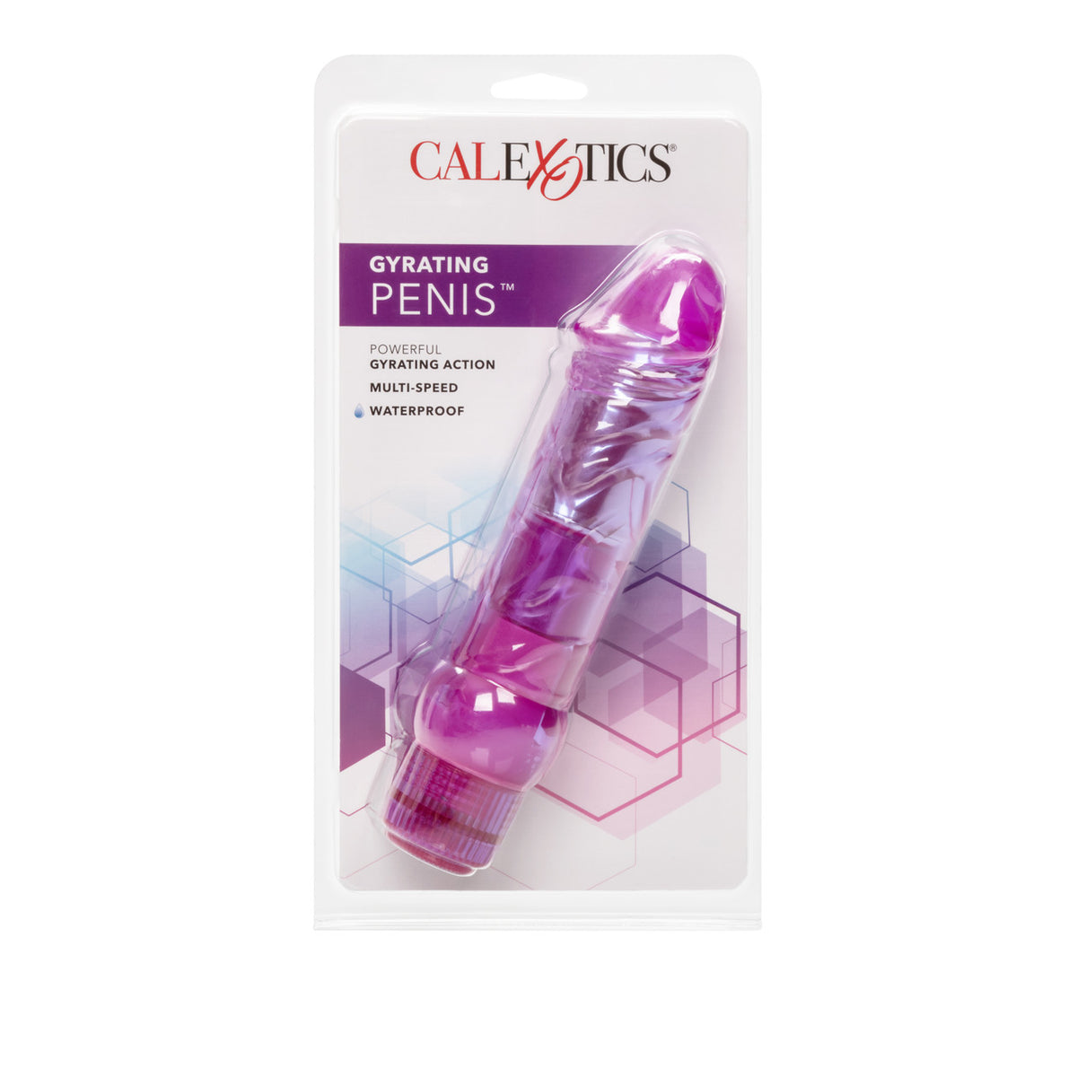 Waterproof Crystalessence Gyrating Penis Waterproof 6.5 Inch Pink