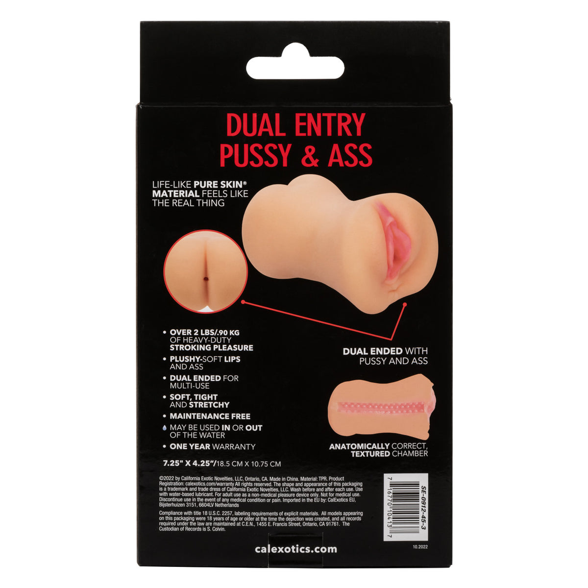 Stroke It Dual Entry Pussy Ass Ivory