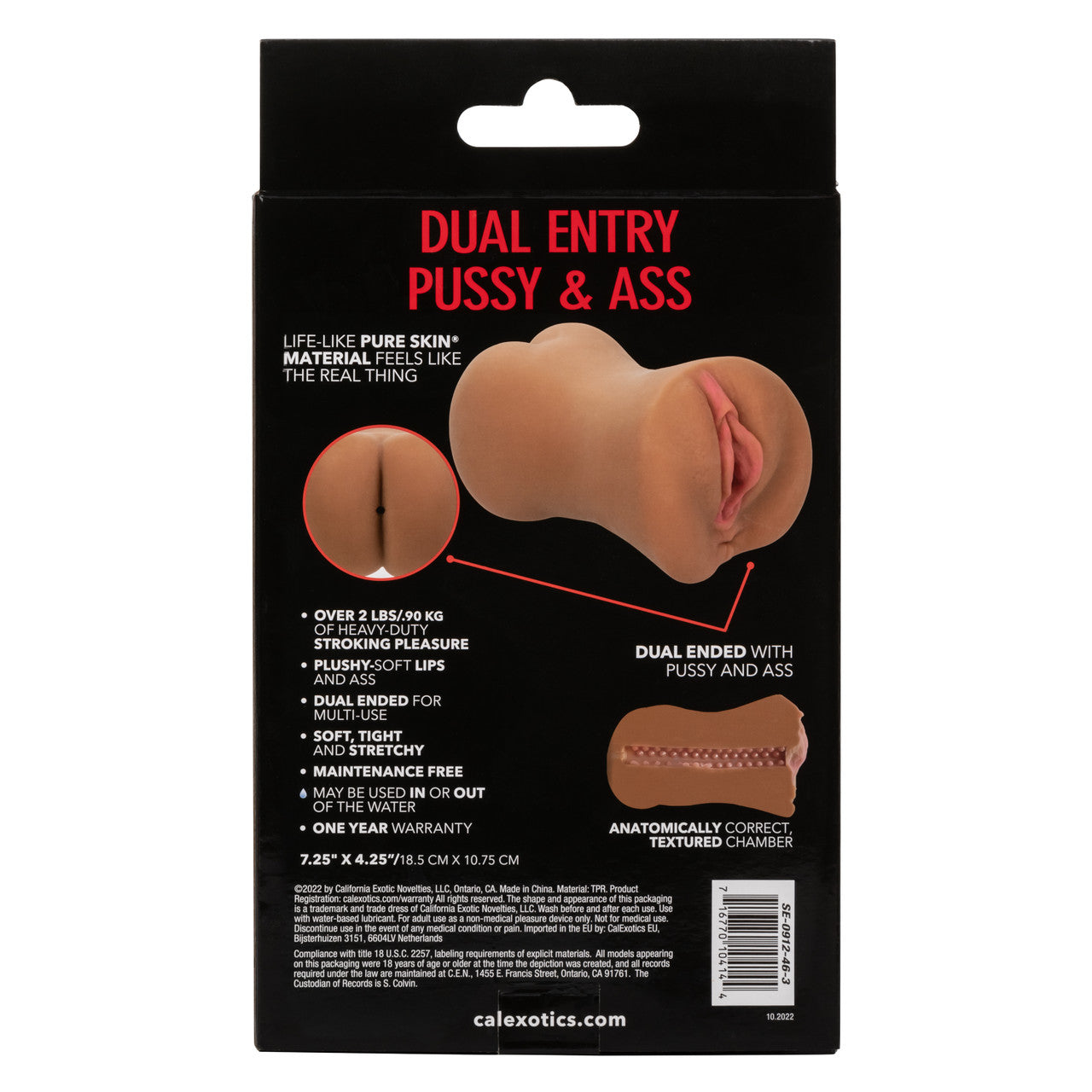 Stroke It Dual Entry Pussy Ass Brown