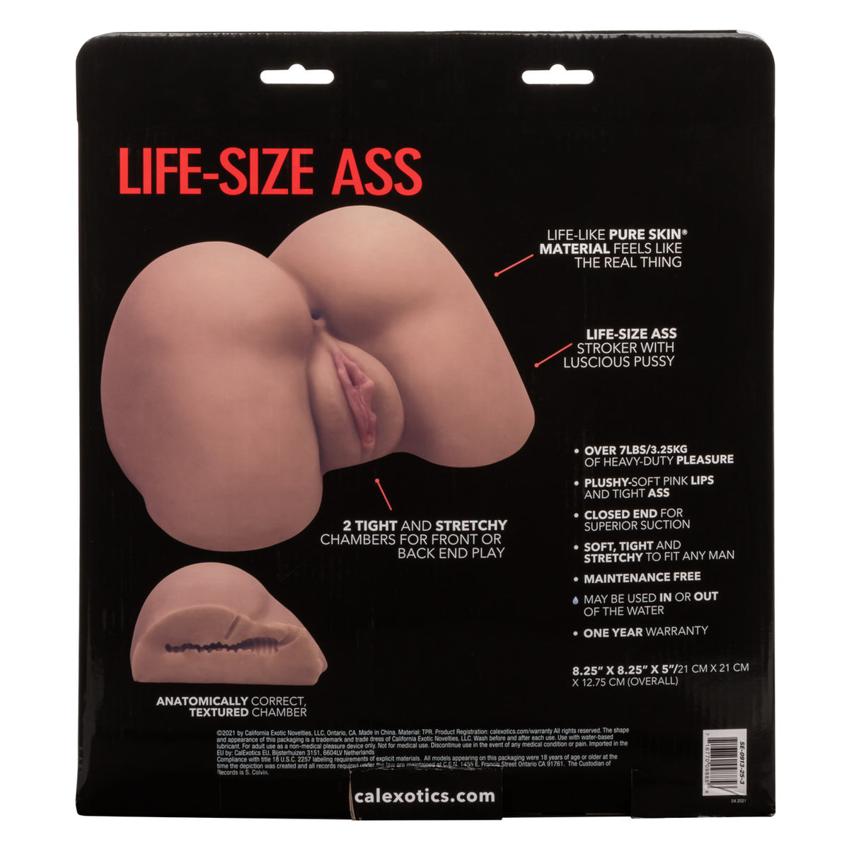 Stroke It Life Size Ass - Brown