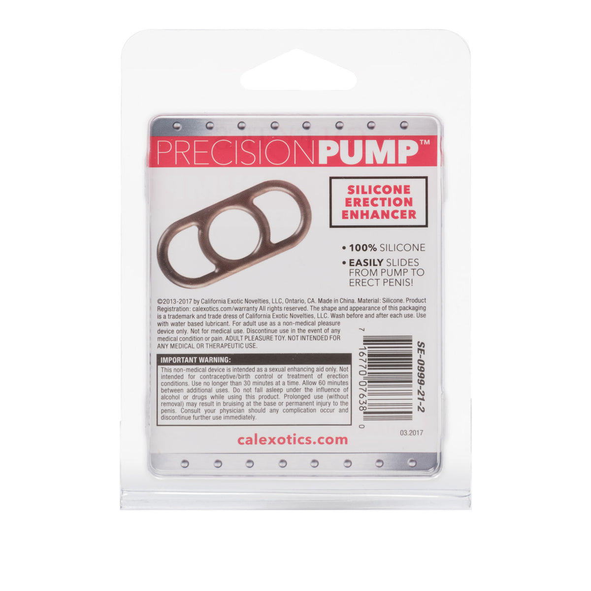 Precision Pump Silicone Erection Enhancer - Smoke