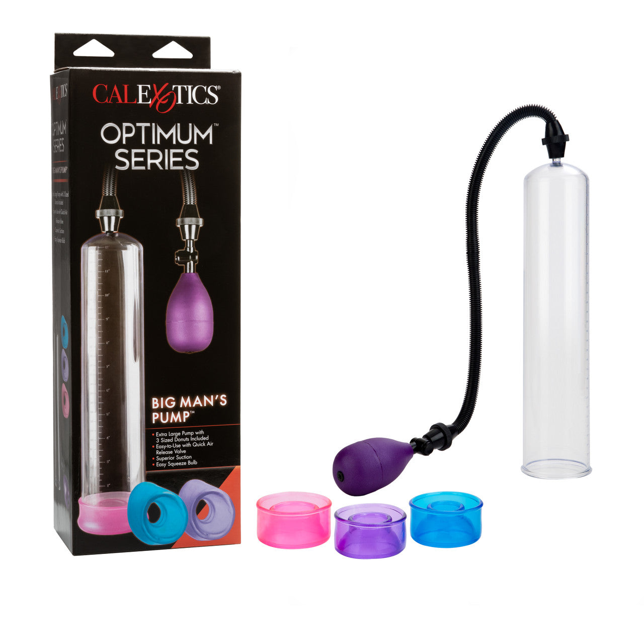 Big Man's Pump 12 inches Clear