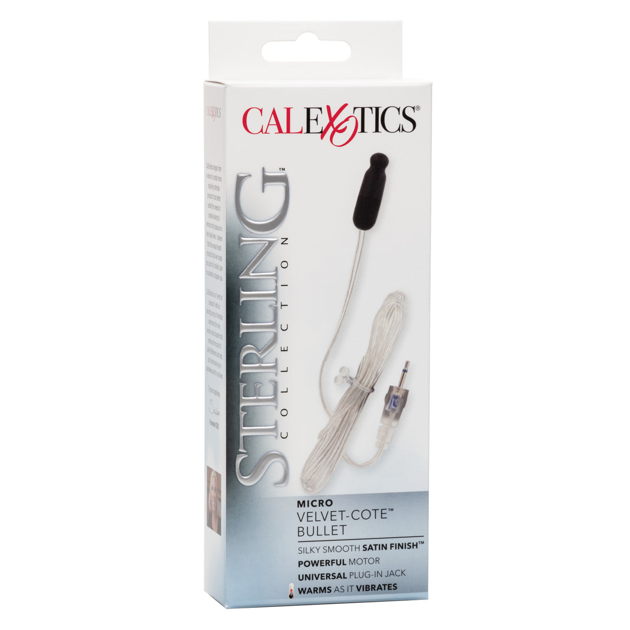 Sterling Collection Micro Size Velvet Cote Bullet With Plug In Jack