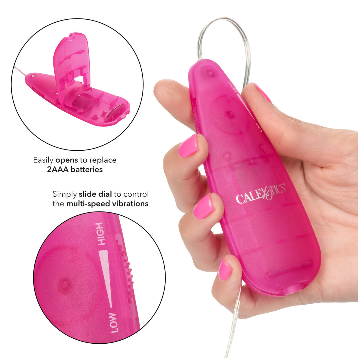 Slim Teardrop Bullet Pink Bulk