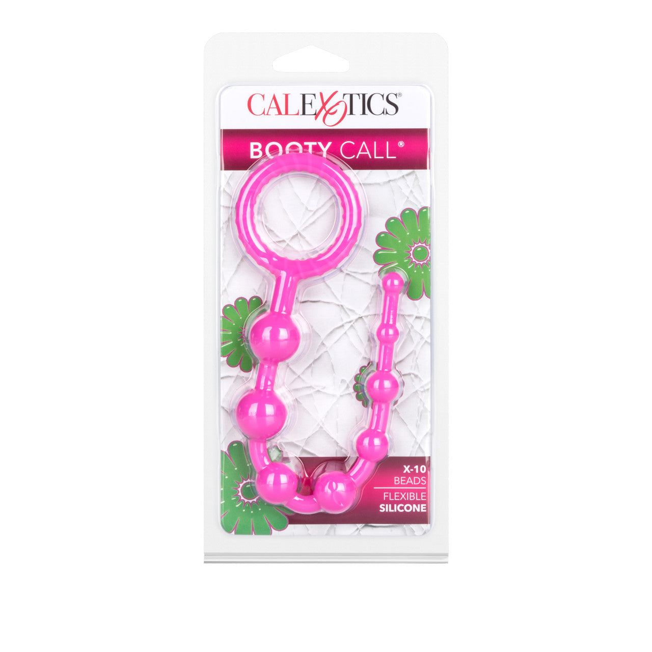 Booty Call X-10 Silicone Anal Beads Pink 8 Inch