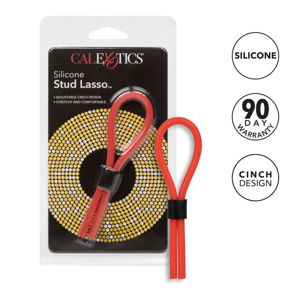 Silicone Stud Lasso - Red
