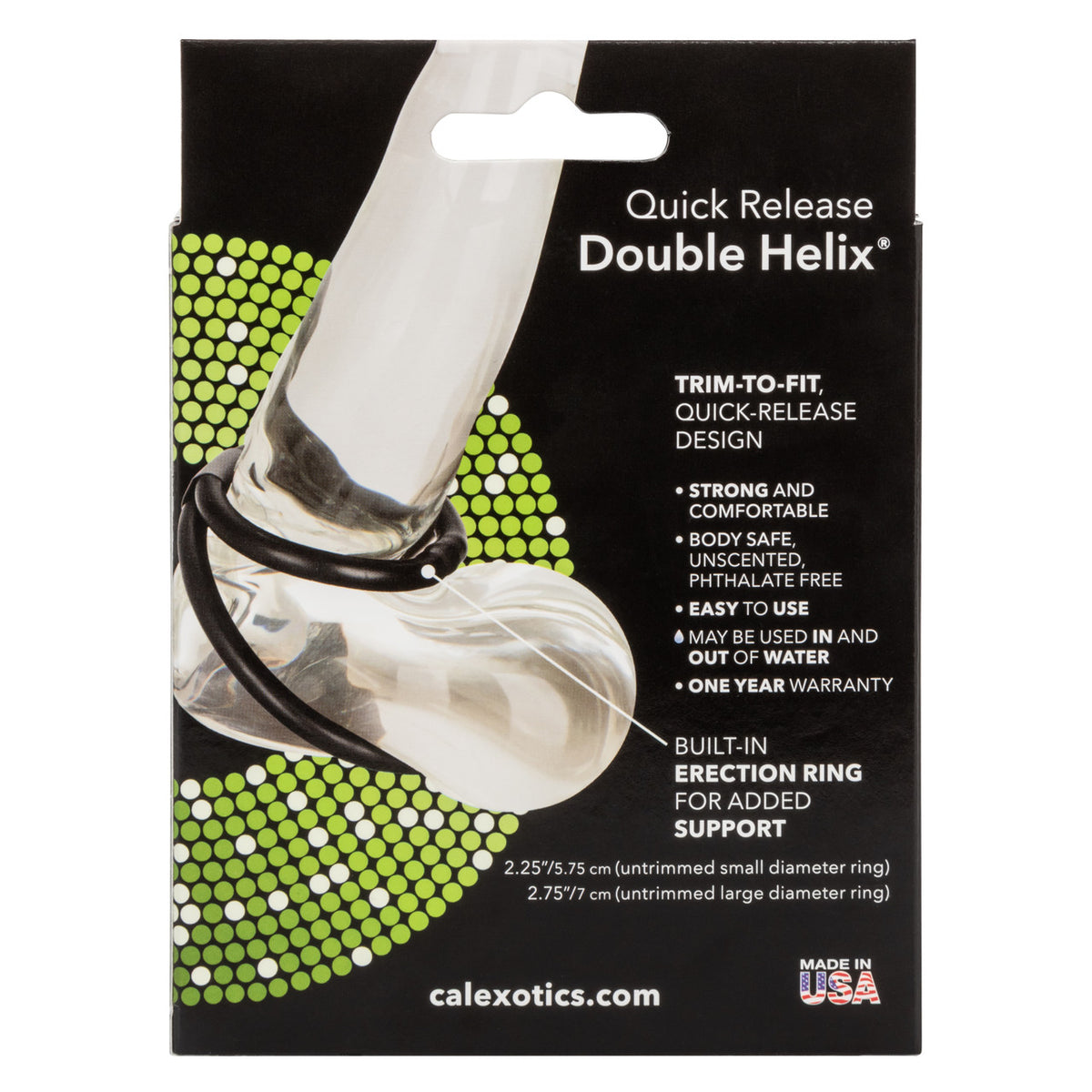 Shaft and Balls Double Helix Quick Release Erection Enhancer