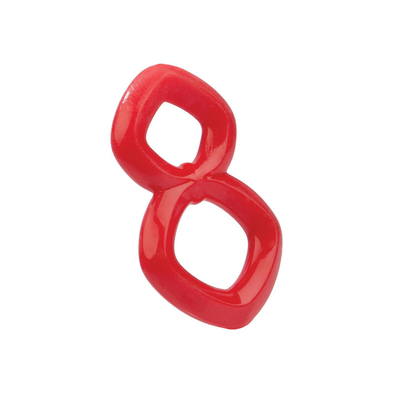 Crazy 8 Cock Ring Red