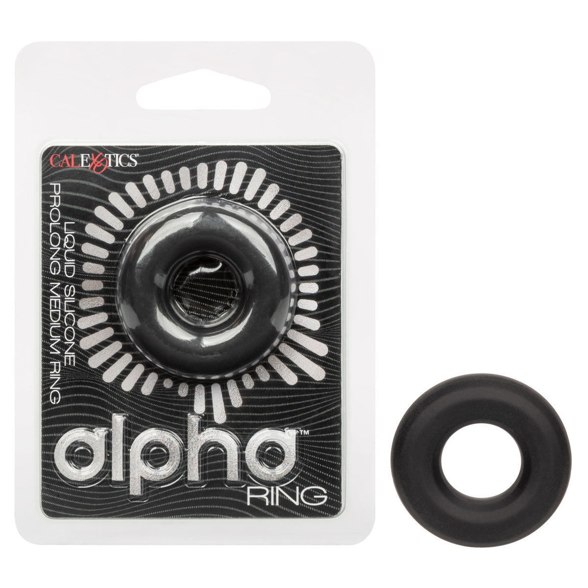 Alpha Prolong Medium Ring Black
