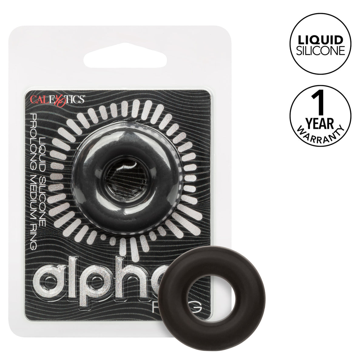 Alpha Prolong Medium Ring Black