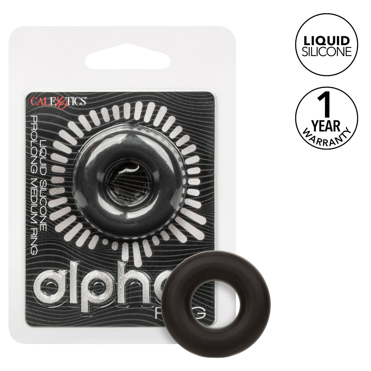 Alpha Prolong Medium Ring Black
