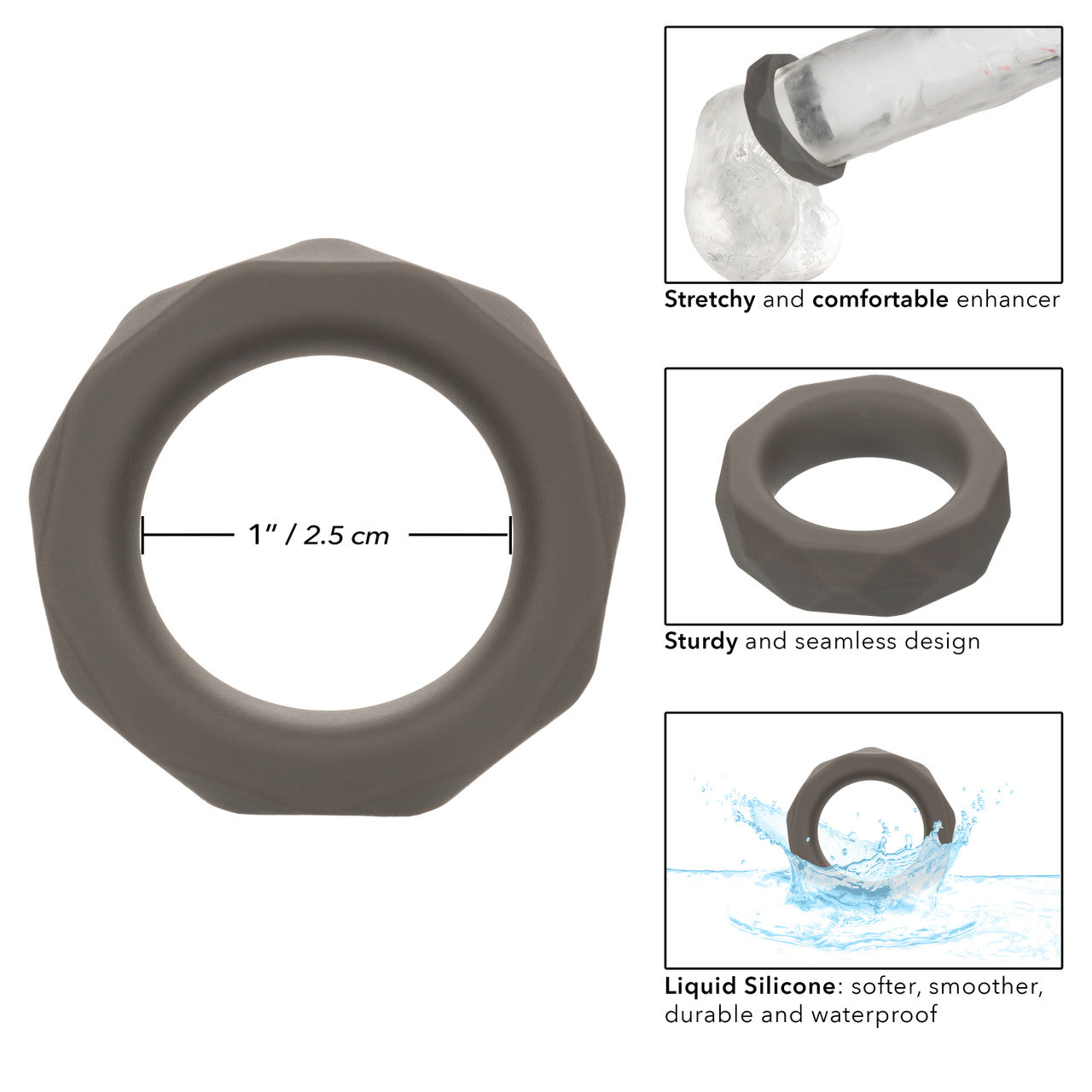 Alpha Prolong Prismatic Ring Gray