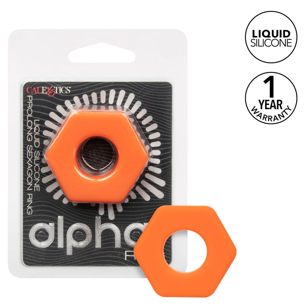 Alpha Prolong Sexagon Ring Orange