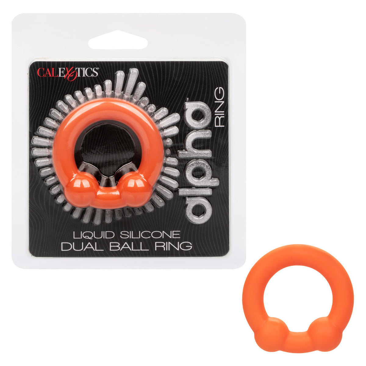 Alpha Liquid Silicone Dual Ball Ring Orn