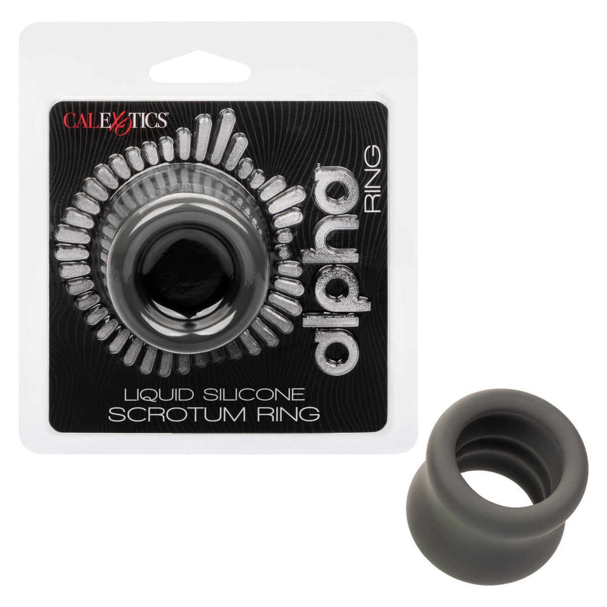 Alpha Liquid Silicone Scrotum Ring Gray