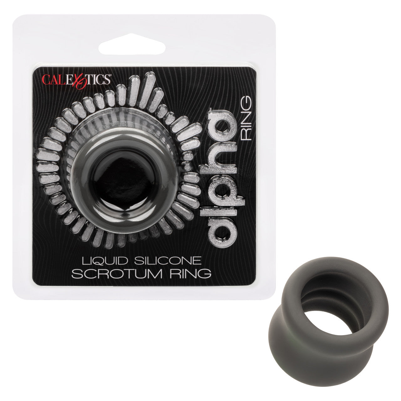Alpha Liquid Silicone Scrotum Ring Gray