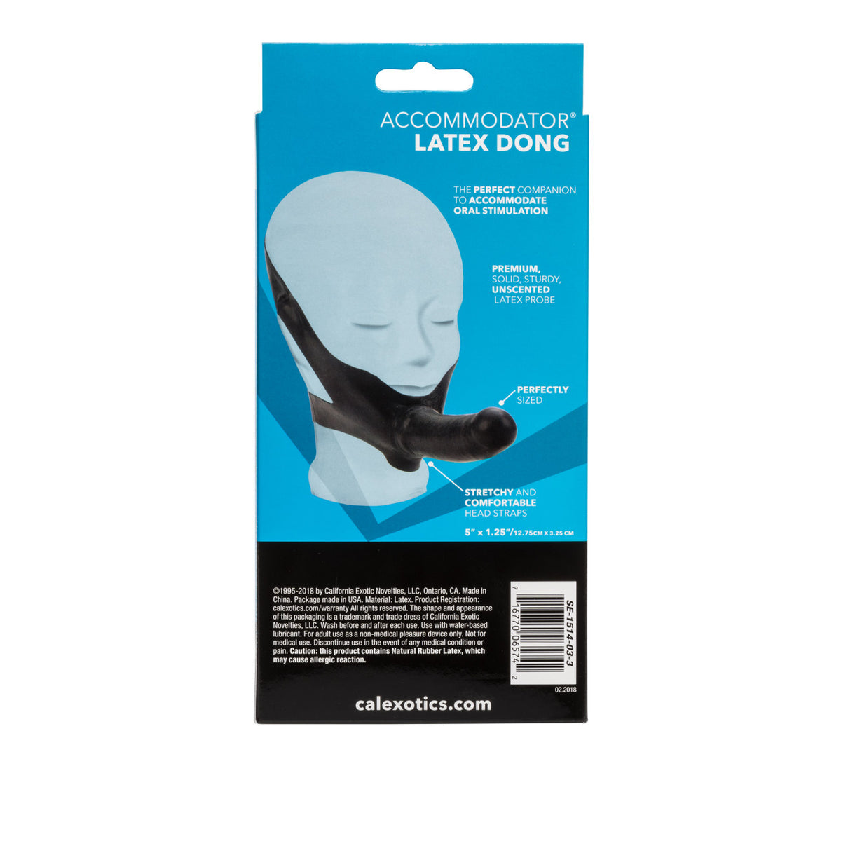 Accommodator Latex Dong - Black