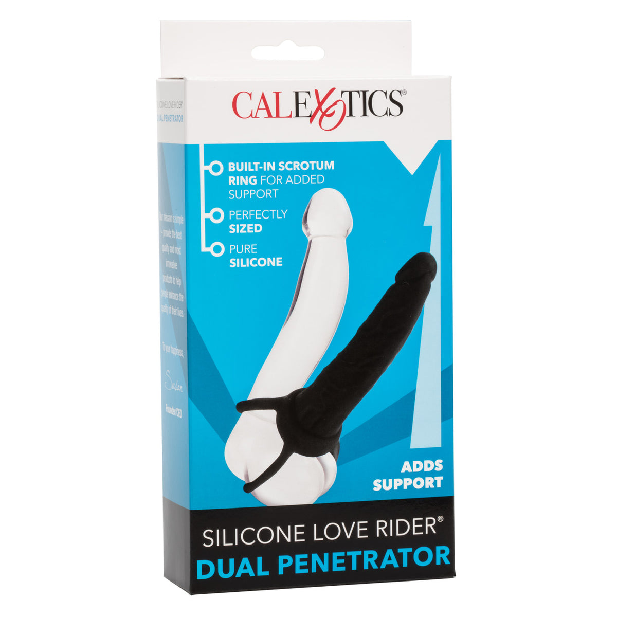Silicone Love Ride Dual Penetrator Black