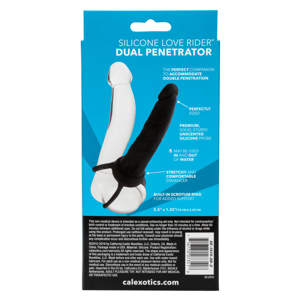 Silicone Love Ride Dual Penetrator Black