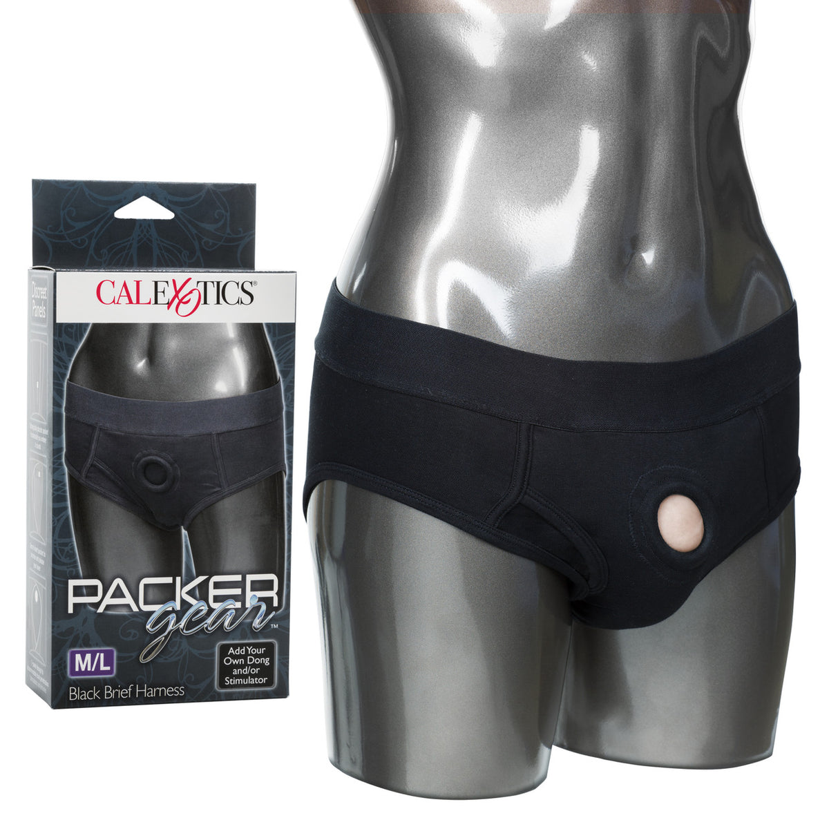 Packer Gear Black Brief Harness M/L